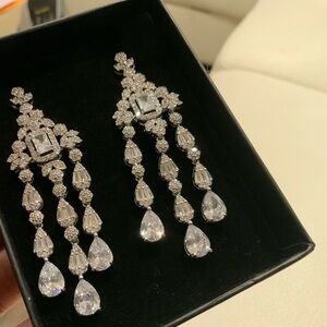 Elegant Silver Drop Earrings